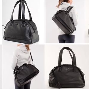 Lululemon Leather Ruffle bag